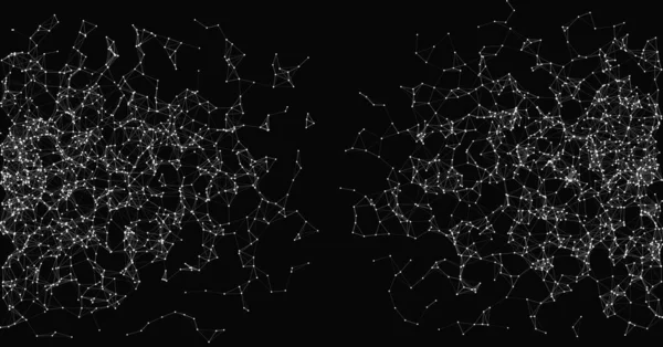 Rete Maglia Casuale Arte Procedurale Sfondo Illustrazione — Vettoriale Stock