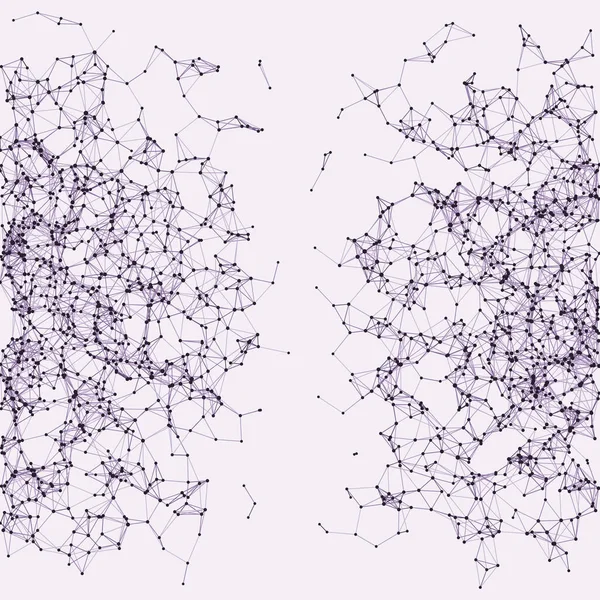 Rete Viola Maglia Arte Procedurale Sfondo Illustrazione — Vettoriale Stock