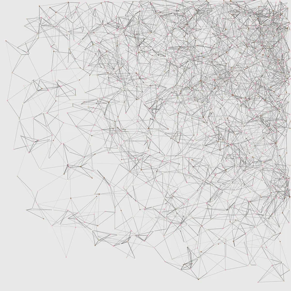 Мережева Сітка Випадкова Ілюстрація Процедурного Мистецтва Фону — стоковий вектор