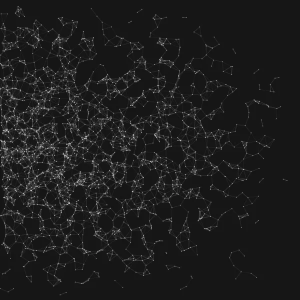 Malha Rede Aleatória Arte Processual Fundo Ilustração —  Vetores de Stock
