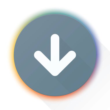 Down Arrow simge simgesi illüstrasyonu indir