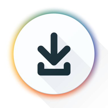 Down Arrow simge simgesi illüstrasyonu indir