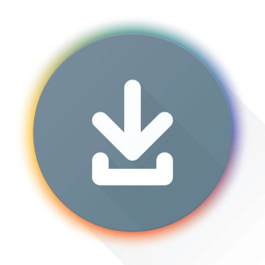 Down Arrow simge simgesi illüstrasyonu indir