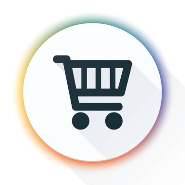 Alışveriş arabası simgesi resimleme