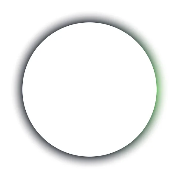 Κενό Δημιουργικό Κουμπί Ιστού Πολύχρωμη Απεικόνιση Σκιάς — Διανυσματικό Αρχείο