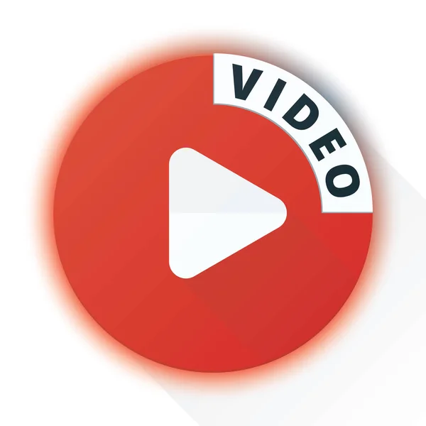 Αναπαραγωγή Βίντεο Βέλος Σύμβολο Εικονογράφηση — Διανυσματικό Αρχείο