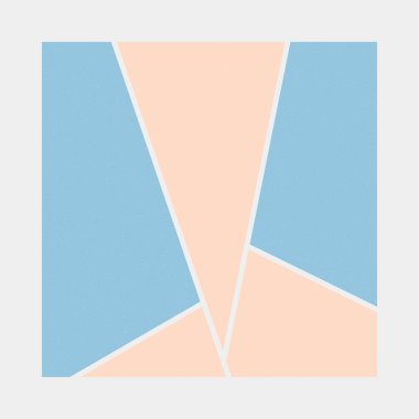 Mondrian tarzı sanat renkli geometrik logo tasarımı çizimi