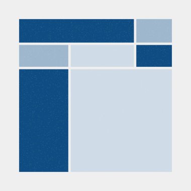 Mondrian tarzı sanat renkli geometrik logo tasarımı çizimi