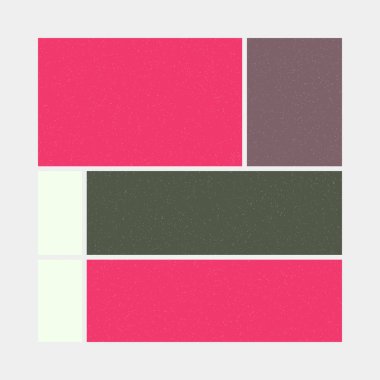 Mondrian tarzı sanat renkli geometrik logo tasarımı çizimi