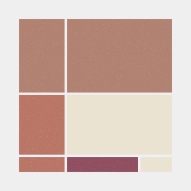 Mondrian tarzı sanat renkli geometrik logo tasarımı çizimi