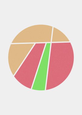 Mondrian tarzı sanat renkli geometrik logo tasarımı çizimi