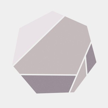 Mondrian sanat tarzında çokgen renkli logo tasarımı 