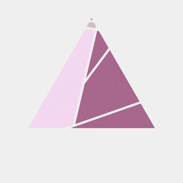 Design Logo Coloré Triangulaire Dans Illustration Style Art Mondrian — Image vectorielle