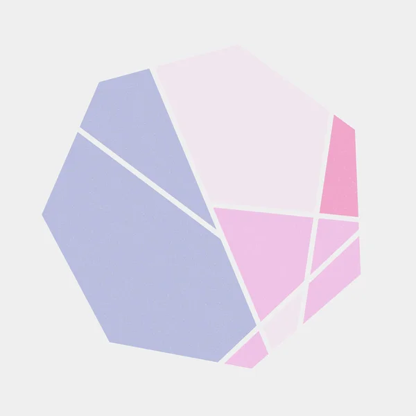 Conception Logo Coloré Polygone Dans Illustration Style Art Mondrian — Image vectorielle