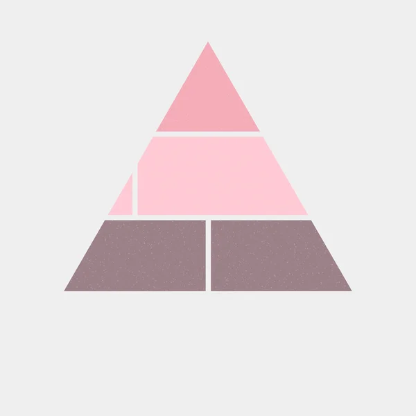 Design Logo Coloré Triangulaire Dans Illustration Style Art Mondrian — Image vectorielle