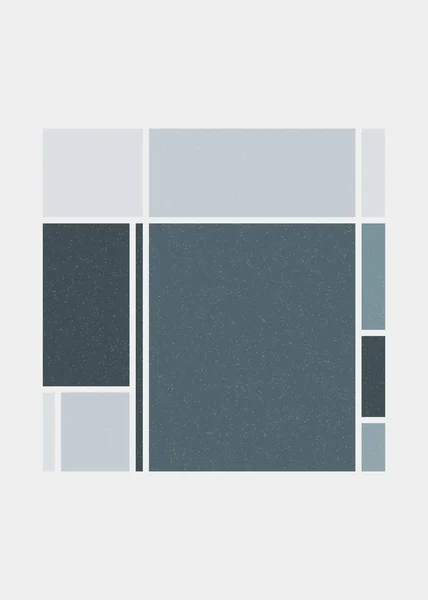 Diseño Logotipo Colorido Cuadrado Ilustración Estilo Arte Mondrian — Vector de stock