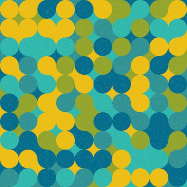 Renkli noktalı kusursuz desen. Evrenin sanat arkaplan tasarımı illüstrasyonu.