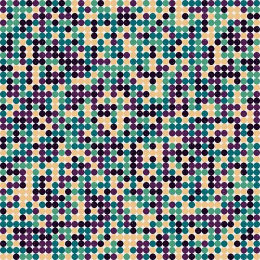 Renkli noktalı kusursuz desen. Evrenin sanat arkaplan tasarımı illüstrasyonu.