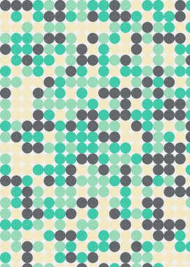 Renkli noktalarla kusursuz desen evrensel sanat arkaplan tasarımı illüstrasyonu 