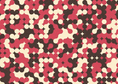 Renkli noktalı kusursuz desen. Evrenin sanat arkaplan tasarımı illüstrasyonu.