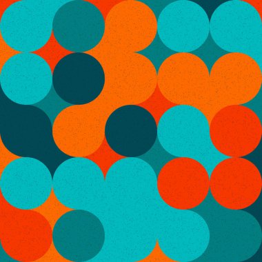 Renkli noktalı kusursuz desen. Evrenin sanat arkaplan tasarımı illüstrasyonu.