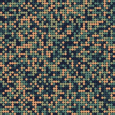 Renkli noktalı kusursuz desen. Evrenin sanat arkaplan tasarımı illüstrasyonu.