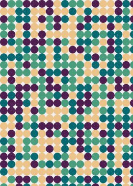 Renkli noktalarla kusursuz desen evrensel sanat arkaplan tasarımı illüstrasyonu 