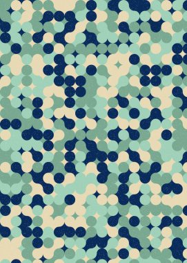 Renkli noktalı kusursuz desen. Evrenin sanat arkaplan tasarımı illüstrasyonu.