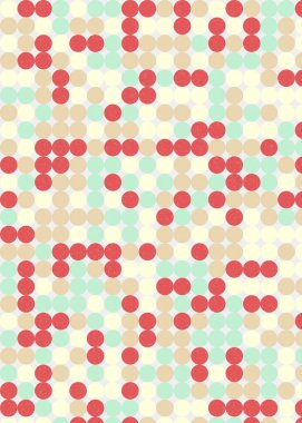 Renkli noktalarla kusursuz desen evrensel sanat arkaplan tasarımı illüstrasyonu 