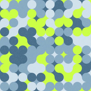 Renkli noktalı kusursuz desen. Evrenin sanat arkaplan tasarımı illüstrasyonu.