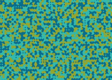 Renkli noktalı kusursuz desen. Evrenin sanat arkaplan tasarımı illüstrasyonu.