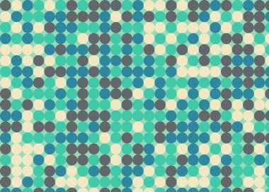 Renkli noktalarla kusursuz desen evrensel sanat arkaplan tasarımı illüstrasyonu 