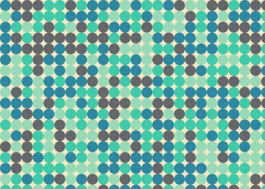 Renkli noktalarla kusursuz desen evrensel sanat arkaplan tasarımı illüstrasyonu 