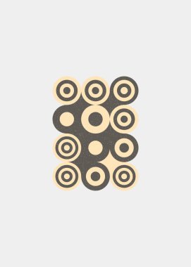 Renkli noktalar evrensel logo sanat tasarımı illüstrasyonu 