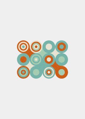 Renkli noktalar evrensel logo sanat tasarımı illüstrasyonu 