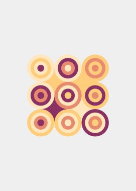 Renkli noktalar evrensel logo sanat tasarımı illüstrasyonu  