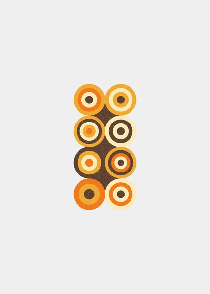 Bunte Punkte Universelles Logo Kunst Design Illustration — Stockvektor