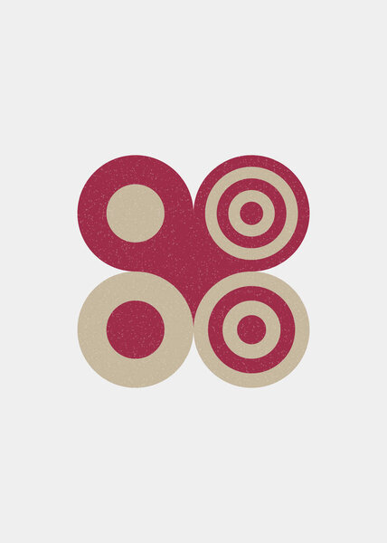 colorful dots universal logo art design illustration 