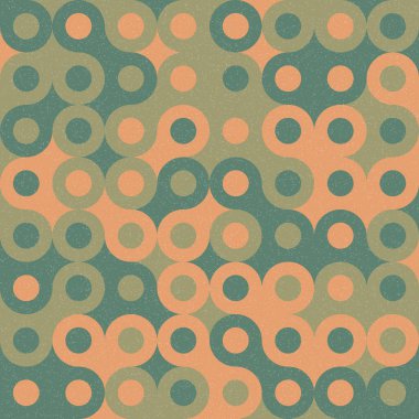 Renkli noktalı kusursuz desen. Evrenin sanat arkaplan tasarımı illüstrasyonu.