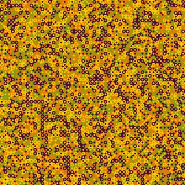 Renkli noktalı kusursuz desen. Evrenin sanat arkaplan tasarımı illüstrasyonu.