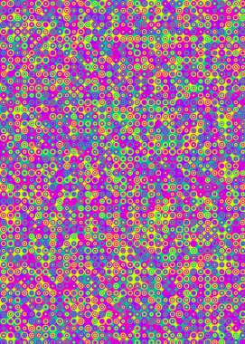 Renkli noktalarla kusursuz desen evrensel sanat arkaplan tasarımı illüstrasyonu