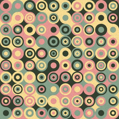 Renkli noktalarla kusursuz desen evrensel sanat arkaplan tasarımı illüstrasyonu