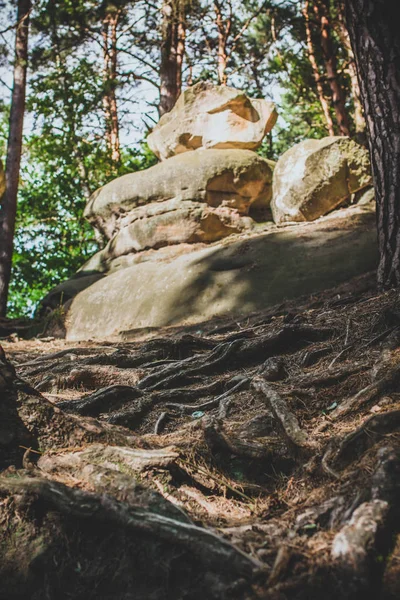 "Stone town'' - nature reserve in Poland — Stock Photo, Image