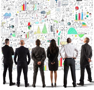 İş takım bir proje çizim