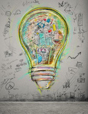 Ampul ile iş çizimler