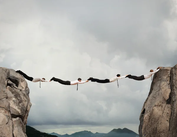 Business men bridge — Stock Photo, Image