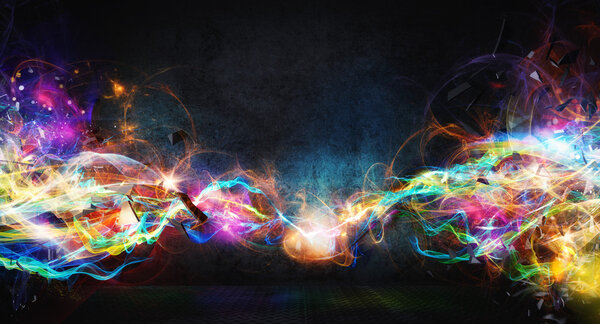 Modern abstract motion banner