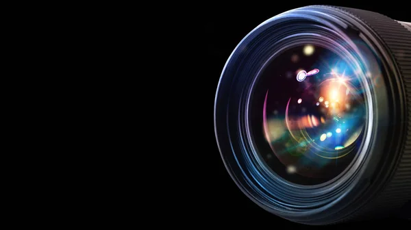 Lente profissional de câmera reflexa — Fotografia de Stock