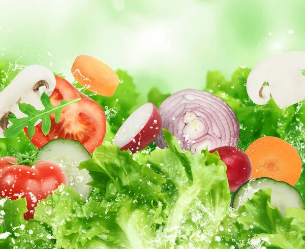Alimentos saudáveis para conceito de bem-estar — Fotografia de Stock