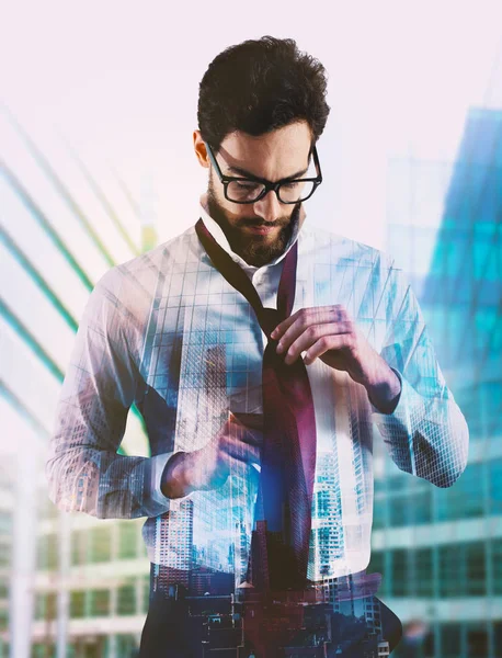 Empresario con corbata . — Foto de Stock